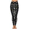 Black Love Leggings Women's Yoga Pants with Pockets Soft Sports Tummy Control Pants Suitable for Women's M view 2