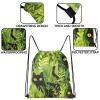 Cabreche Drawstring Backpack Draw String Sports Bags for Gym Travel Beach Waterproof Cute Sackpack Men Women Aesthetic (13"17")-Cat view 3