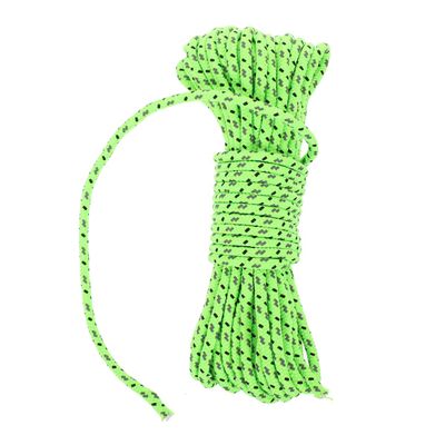 Beatifufu 5M Multipurpose Reflective Camping Rope Tent Tie Down Clothesline Enhanced Visibility for Outdoor Adventures Lightweight Polyester