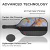 KUAVETO Carbon Fiber Pickleball Paddles Set, All The DIY Fun You can Have with Squirrel-BN3197 Pattern Custom Made Honeycomb Polymer Core- Includes 2 Paddles, 4 Balls, and a Carry Bag view 4