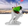 Flag Pole Holder 316 Stainless Steel Flagpole Bracket Mounting Base Heavy Duty Flag Bracket for Yacht Boat Fishing Boat (Electroplated view 3