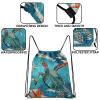 Cabreche Drawstring Backpack Draw String Sports Bags for Gym Travel Beach Waterproof Cute Sackpack Men Women Aesthetic (13"17")-Sea Turtle view 3