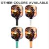 KUAVETO Carbon Fiber Pickleball Paddles Set, All The DIY Fun You can Have with Motorcycle-BV1440 Pattern Custom Made Honeycomb Polymer Core- Includes 2 Paddles, 4 Balls, and a Carry Bag view 2