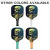 KUAVETO Carbon Fiber Pickleball Paddles Set, All The DIY Fun You can Have with Skeleton-BV1573 Pattern Custom Made Honeycomb Polymer Core- Includes 2 Paddles, 4 Balls, and a Carry Bag view 2