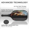 KUAVETO Carbon Fiber Pickleball Paddles Set, All The DIY Fun You can Have with Squirrel-BN3269 Pattern Custom Made Honeycomb Polymer Core- Includes 2 Paddles, 4 Balls, and a Carry Bag view 4