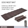 Camping Mat Portable Sleeping Pad Picnic Foam Bed Mattress Travel Trekking Equipment Blanket Waterproof Moistureproof(Brown) view 2