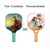 KUAVETO Carbon Fiber Pickleball Paddles Set, All The DIY Fun You can Have with Squirrel-BN3125 Pattern Custom Made Honeycomb Polymer Core- Includes 2 Paddles, 4 Balls, and a Carry Bag view 3