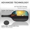 KUAVETO Carbon Fiber Pickleball Paddles Set, All The DIY Fun You can Have with Squirrel-BN3125 Pattern Custom Made Honeycomb Polymer Core- Includes 2 Paddles, 4 Balls, and a Carry Bag view 4