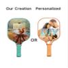 KUAVETO Carbon Fiber Pickleball Paddles Set, All The DIY Fun You can Have with Squirrel-BN3202 Pattern Custom Made Honeycomb Polymer Core- Includes 2 Paddles, 4 Balls, and a Carry Bag view 3