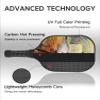 KUAVETO Carbon Fiber Pickleball Paddles Set, All The DIY Fun You can Have with Squirrel-BN3202 Pattern Custom Made Honeycomb Polymer Core- Includes 2 Paddles, 4 Balls, and a Carry Bag view 4