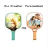 KUAVETO Carbon Fiber Pickleball Paddles Set, All The DIY Fun You can Have with Squirrel-BN3940 Pattern Custom Made Honeycomb Polymer Core- Includes 2 Paddles, 4 Balls, and a Carry Bag view 3