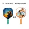 KUAVETO Carbon Fiber Pickleball Paddles Set, All The DIY Fun You can Have with Squirrel-BN3139 Pattern Custom Made Honeycomb Polymer Core- Includes 2 Paddles, 4 Balls, and a Carry Bag view 3