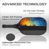 KUAVETO Carbon Fiber Pickleball Paddles Set, All The DIY Fun You can Have with Squirrel-BN3139 Pattern Custom Made Honeycomb Polymer Core- Includes 2 Paddles, 4 Balls, and a Carry Bag view 4