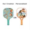 KUAVETO Carbon Fiber Pickleball Paddles Set, All The DIY Fun You can Have with Squirrel-BN3942 Pattern Custom Made Honeycomb Polymer Core- Includes 2 Paddles, 4 Balls, and a Carry Bag view 3