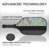 KUAVETO Carbon Fiber Pickleball Paddles Set, All The DIY Fun You can Have with Squirrel-BN3942 Pattern Custom Made Honeycomb Polymer Core- Includes 2 Paddles, 4 Balls, and a Carry Bag view 4