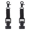 SUPERFINDINGS 2 Pcs Single-Head Tactical Glove Clip Workers' Glove Clip Glove Holder with Elasticized Snap Hook and Black Polyester Strap Gloves Hat Towel Keeper for Belt Bags Strap view 1