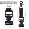 SUPERFINDINGS 2 Pcs Single-Head Tactical Glove Clip Workers' Glove Clip Glove Holder with Elasticized Snap Hook and Black Polyester Strap Gloves Hat Towel Keeper for Belt Bags Strap view 2