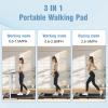 3-in-1 Walking Pad for Walking and Jogging - Low Noise, Under Desk Use for Home/Office with LED Display & Remote Control, Portable & Installation-FreeGrey view 4