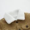 Fvzbovte Toddler Baby Boys' Corduroy Jacket Sherpa Lined Lapel Baby jacket Warm and Thick Infant Coat Long (US, Age, 12 Months, 18 Months, Khaki) view 2