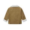 Fvzbovte Toddler Baby Boys' Corduroy Jacket Sherpa Lined Lapel Baby jacket Warm and Thick Infant Coat Long (US, Age, 12 Months, 18 Months, Khaki) view 3