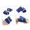 OHPHCALL 1pair Wrist Cover for Fitness Exercise Warm Knit Protective Wrist Guard for Joint Support Blue for Running Cycling and Sports Activities view 3