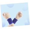 OHPHCALL 1pair Wrist Cover for Fitness Exercise Warm Knit Protective Wrist Guard for Joint Support Blue for Running Cycling and Sports Activities view 4