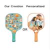 KUAVETO Carbon Fiber Pickleball Paddles Set, All The DIY Fun You can Have with Squirrel-BN3361 Pattern Custom Made Honeycomb Polymer Core- Includes 2 Paddles, 4 Balls, and a Carry Bag view 3