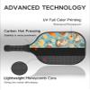 KUAVETO Carbon Fiber Pickleball Paddles Set, All The DIY Fun You can Have with Squirrel-BN3361 Pattern Custom Made Honeycomb Polymer Core- Includes 2 Paddles, 4 Balls, and a Carry Bag view 4
