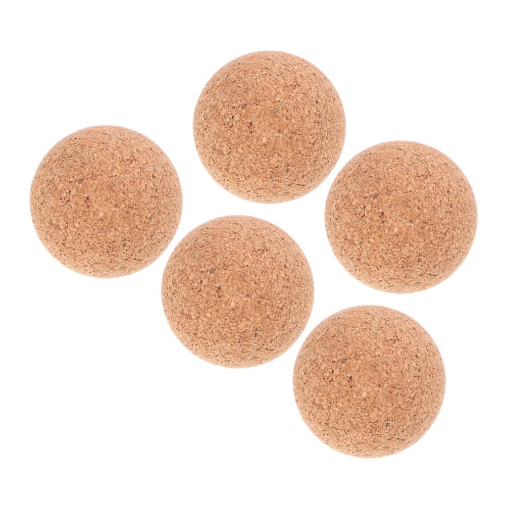 WHAMVOX 5pcs Foosball Table Wooden Replacement for Indoor Use Cork Foosballs for Home Bar and Game Room Entertainment