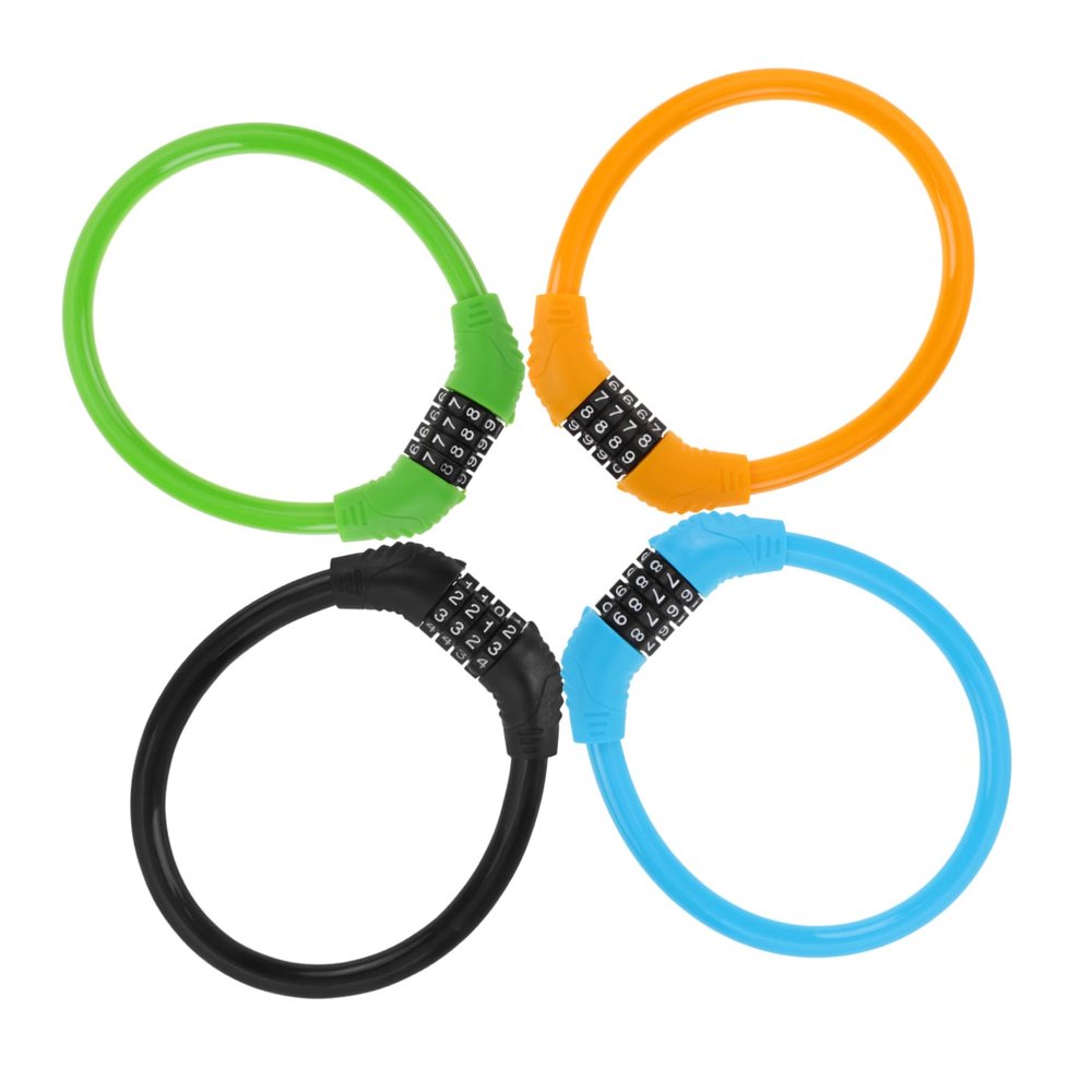 BESPORTBLE 4pcs Bike Lock Chain Theft Coded Lock for Motorbikes and Electric Vehicles Password