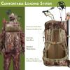 Wild Cedar Bow Hunting Backpack for Men, Saddle Camo backpack with Bow Holder, Compound Bow Hunting Bag for Deer and Elk Hunting view 3