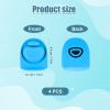4pcs Replacement Stopper Compatible with Owala FreeSip 24oz 32oz 40oz, BPA-Free Silicone Water Bottle Lid Gaskets Replacement for Owala 16/24/32/40oz Bottle Mouth Cap Stopper Seal Parts Accessories view 2
