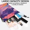 Cabreche Drawstring Backpack Draw String Sports Bags for Gym Travel Beach Waterproof Cute Sackpack Men Women Aesthetic (13"17")-Pink Cloud view 4