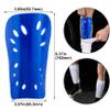 ANCIRS 2 Pairs Soccer Shin Guards for Youth, Breathable Shin Guard Sleeves Football Games, EVA Cushion Calf Protective Gear for Young People- White & Blue view 2