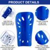 ANCIRS 2 Pairs Soccer Shin Guards for Youth, Breathable Shin Guard Sleeves Football Games, EVA Cushion Calf Protective Gear for Young People- White & Blue view 3
