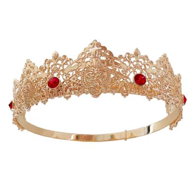 MUSISALY Luxury Birthday Crown for Women Bridal Headpiece Rhinestone Crown Tiara Delicate Decor for Girls