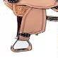 AD Saddlery Pony & Adult Classic Quality Premium Leather Comfort Western Barrel Racing Trail Equestrian Horse Saddle for Riding Headstall, Breast Collar & REINS Size: 10-18 inches Seat, BRL84 (11) view 3