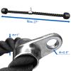 ZJchao Tricep Rope Pull Down Cable, Pull Down Rope Single Grip Tricep Bicep Exercise Rope Attachment with Storage Pouch for Cable Machines Gym Pulley Workout (Double Grip) view 3