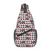 Merry Christmas Crossbody Sling Bag For Women Men Adjustable New Year Chest Bag Shoulder Bag Christmas Plaid And Truck Sling Backpack Daypack For Sport Travel Hiking view 1