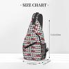 Merry Christmas Crossbody Sling Bag For Women Men Adjustable New Year Chest Bag Shoulder Bag Christmas Plaid And Truck Sling Backpack Daypack For Sport Travel Hiking view 3