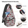Merry Christmas Crossbody Sling Bag For Women Men Adjustable New Year Chest Bag Shoulder Bag Christmas Plaid And Truck Sling Backpack Daypack For Sport Travel Hiking view 4