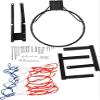 Wrobelax Adjustable Basketball Goal PET Backboard & Rim Combo for Indoor/Outdoor Pole Mount - Hoop with Mounting Bracket - Perfect for School Gyms view 4