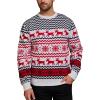 Szsppinnshp Ugly Christmas Sweater for Men Women Funny Santa Claus Xmas Knitted Pullover Unisex Crew Neck Couple Sweater (US, Alpha, Large, Regular, Regular, Men White) view 2