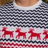 Szsppinnshp Ugly Christmas Sweater for Men Women Funny Santa Claus Xmas Knitted Pullover Unisex Crew Neck Couple Sweater (US, Alpha, Large, Regular, Regular, Men White) view 3