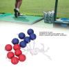 POENVFPO Golf Ladder Toss Balls, 3 Red 3 Blue, PE Material, Golf Training Aid Tool, Indoor Outdoor Use, for Kids Adults, for Golf Training view 3