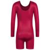 BAOHULU Leotard for Girls Gymnastics Toddler Tank Biketards Shorts Shiny Diamond Kids Dancewear B390_Winered_120 view 2
