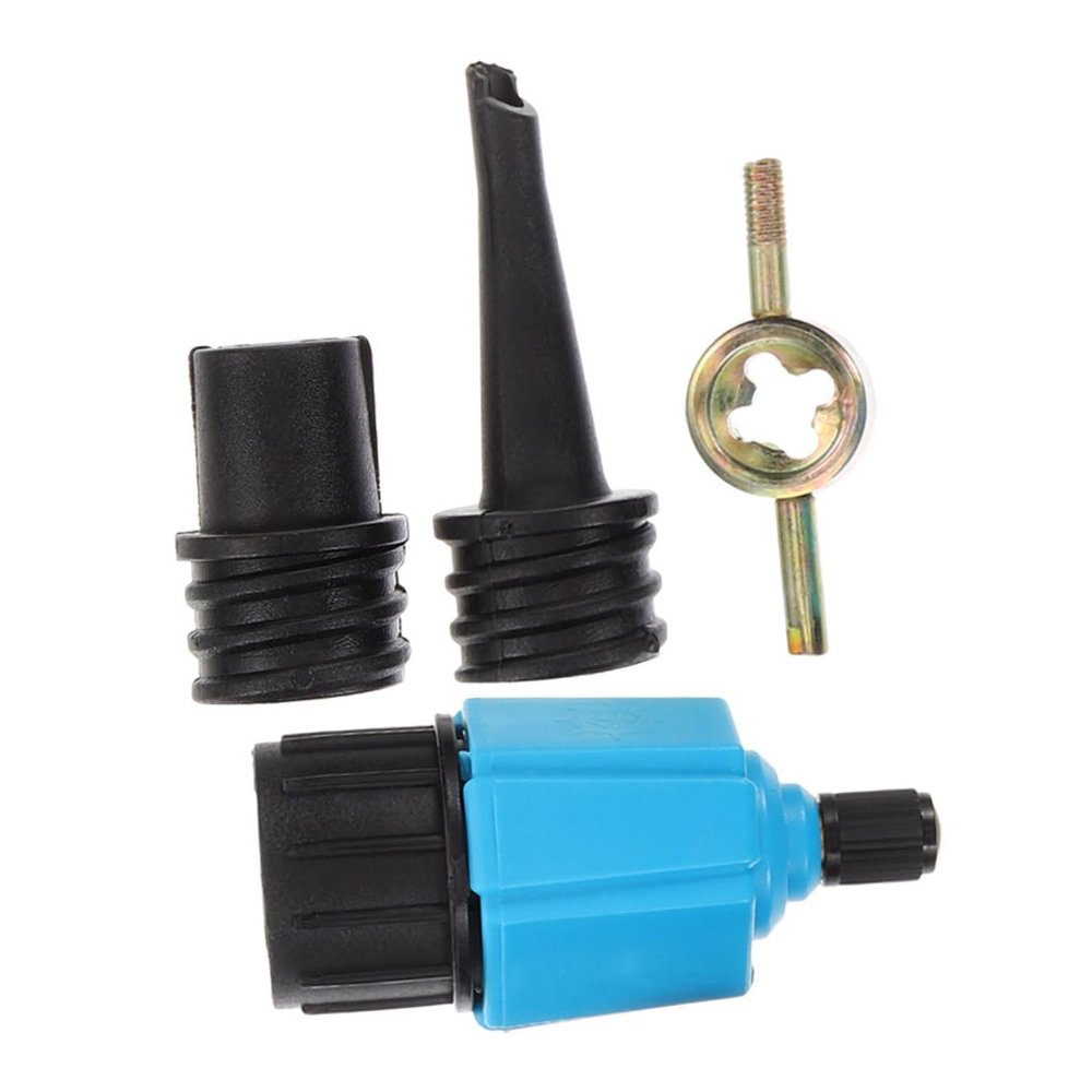 BRIGHTFUFU 1set Inflatable Pump Adapter for Kayak Board Versatile Air Valve Converter Nozzles Material for Electric Hand Foot Pumps