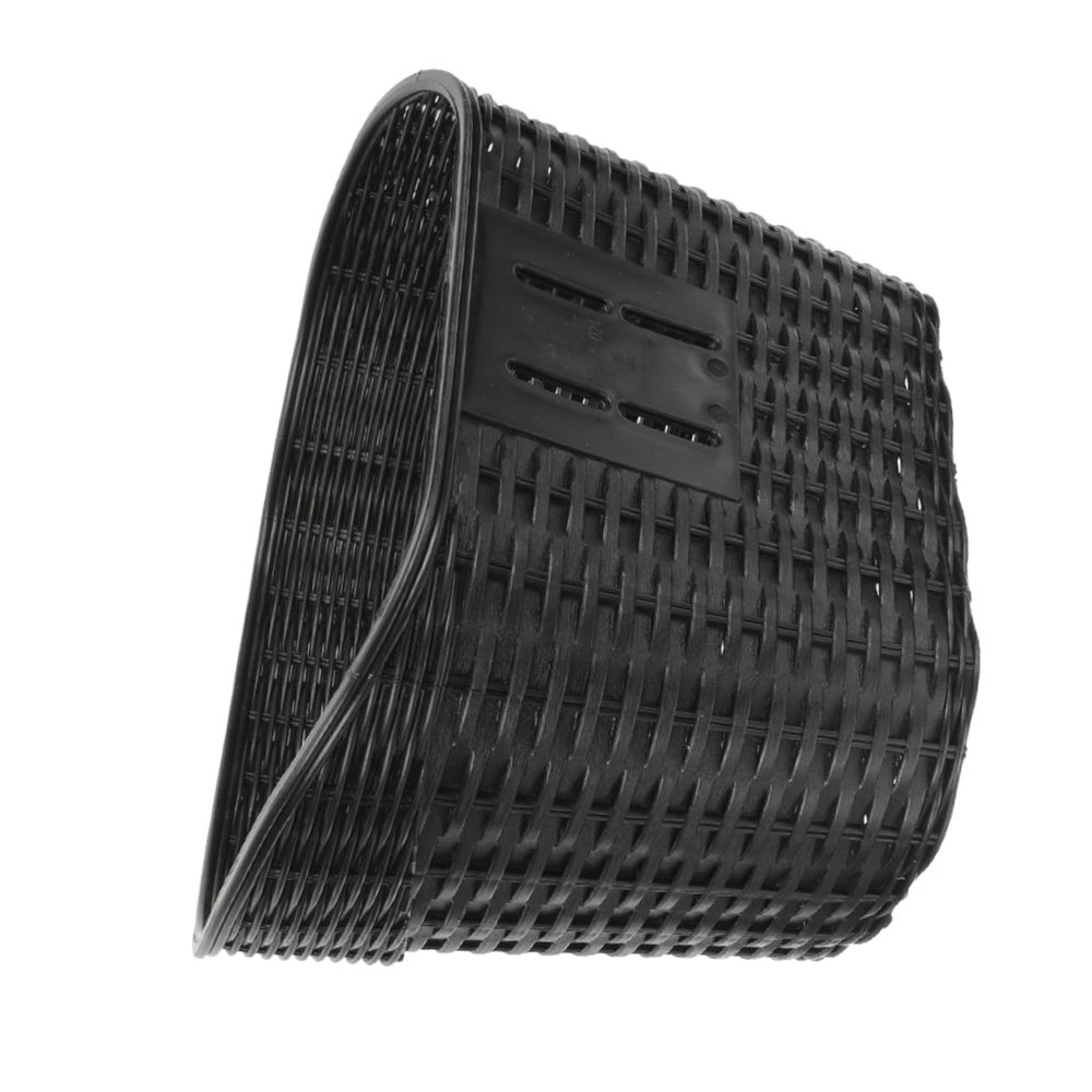 BESPORTBLE Sturdy Plastic Rattan Bicycle Front Basket Multi-use Easy Install for Bike