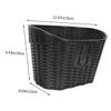 BESPORTBLE Sturdy Plastic Rattan Bicycle Front Basket Multi-use Easy Install for Bike view 2