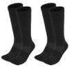 aomagic Merino Wool Toe Socks for Men and Women Hiking Cushion Boot Socks with Toes (2 Pairs), Large view 1